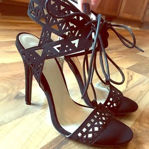 NEW! Black Cut Out Heels